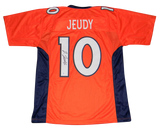 JERRY JEUDY AUTOGRAPHED SIGNED DENVER BRONCOS #10 ORANGE JERSEY BECKETT