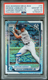 GEORGE LOMBARD JR SIGNED 2024 BOWMAN CHROME MOJO REFRACTOR 1ST RC PSA 10 AUTO 10