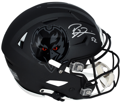 RAY LEWIS SIGNED BALTIMORE RAVENS 2026 DARKNESS AUTHENTIC SPEEDFLEX HELMET