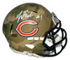 JUSTIN FIELDS AUTOGRAPHED SIGNED CHICAGO BEARS CAMO SPEED MINI HELMET BECKETT