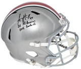 AJ HAWK SIGNED OHIO STATE BUCKEYES FULL SIZE HELMET + 2X ALL-AMERICAN & LOMBARDI