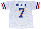 DANNY WUERFFEL AUTOGRAPHED SIGNED FLORIDA GATORS #7 WHITE JERSEY W/ 96 HEISMAN