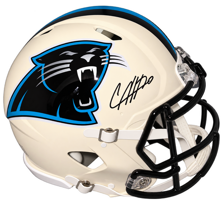 CHUBA HUBBARD SIGNED CAROLINA PANTHERS AUTHENTIC SPEED HELMET BECKETT