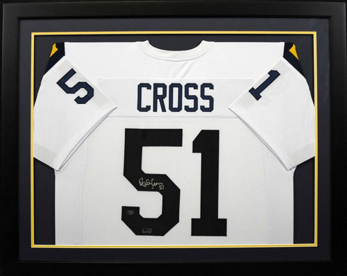RANDY CROSS AUTOGRAPHED UCLA BRUINS #51 FRAMED JERSEY COA