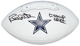 RANDY WHITE AUTOGRAPHED DALLAS COWBOYS LOGO FOOTBALL W/ CO-MVP SB XII