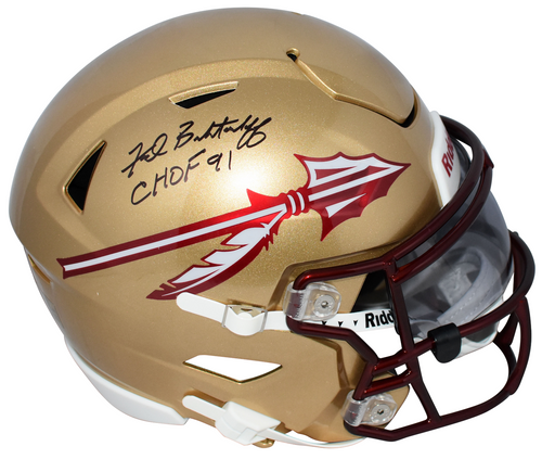 FRED BILETNIKOFF SIGNED FLORIDA STATE SEMINOLES SPEEDFLEX MIDI HELMET BECKETT