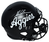 MIKE EVANS AUTOGRAPHED TEXAS A&M AGGIES BLACK FULL SIZE SPEED HELMET BECKETT