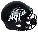 MIKE EVANS AUTOGRAPHED TEXAS A&M AGGIES BLACK FULL SIZE SPEED HELMET BECKETT