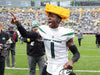 AHMAD SAUCE GARDNER SIGNED NEW YORK JETS FULL SIZE PACKERS CHEESEHEAD BECKETT