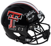 DANNY AMENDOLA SIGNED TEXAS TECH RED RAIDERS FULL SIZE SPEED HELMET W/ GUNS UP