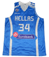 GIANNIS ANTETOKOUNMPO SIGNED NATIONAL TEAM GREECE HELLAS GREEK FREAK JERSEY JSA