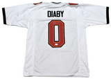 YAYA DIABY AUTOGRAPHED TAMPA BAY BUCCANEERS BUCS #0 WHITE JERSEY BECKETT