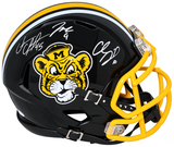 CHASE DANIEL JEREMY MACLIN COFFMAN SIGNED MISSOURI TIGERS FULL SIZE HELMET JSA