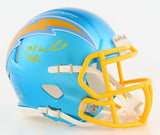 MIKE WILLIAMS SIGNED LOS ANGELES CHARGERS FLASH SPEED MINI HELMET BECKETT