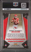 PATRICK MAHOMES SIGNED 2017 PANINI PRIZM ROOKIE #269 RC PSA 9 AUTO 10