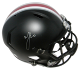 MARSHON LATTIMORE SIGNED AUTOGRAPHED OHIO STATE BUCKEYES BLACK FULL SIZE HELMET
