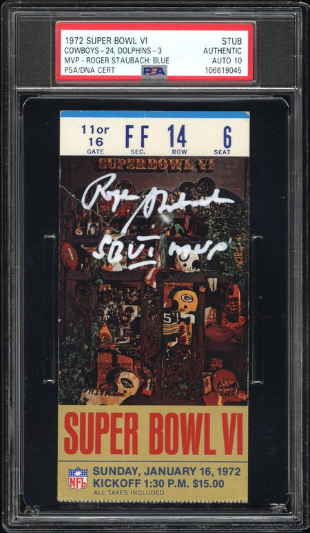 PATRICK MAHOMES SIGNED 2014 TEXAS TECH VS OKLAHOMA STATE NCAA DEBUT TICKET PSA