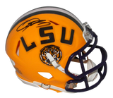 ODELL BECKHAM JR AUTOGRAPHED SIGNED LSU TIGERS SPEED MINI HELMET JSA