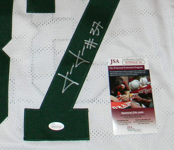 JOSH JACKSON AUTOGRAPHED GREEN BAY PACKERS #37 WHITE JERSEY JSA