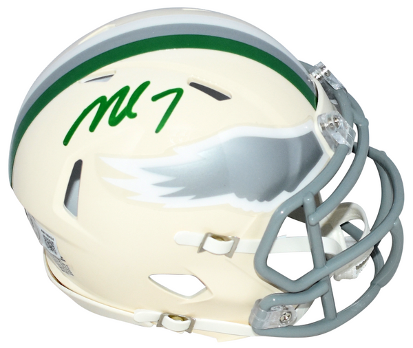 MICHAEL VICK SIGNED PHILADELPHIA EAGLES RETRO SPEED MINI HELMET BECKETT