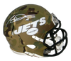 SAM DARNOLD AUTOGRAPHED SIGNED NEW YORK JETS CAMO SPEED MINI HELMET BECKETT