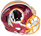 TERRY McLAURIN SIGNED WASHINGTON REDSKINS CHROME FULL SIZE HELMET W/ HAIL TO THE