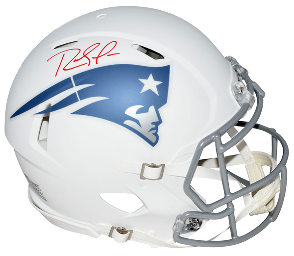RANDY MOSS SIGNED NEW ENGLAND PATRIOTS 2025 RIVALRIES AUTHENTIC SPEED HELMET BAS