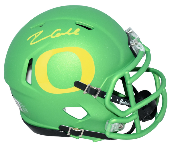 DILLON GABRIEL AUTOGRAPHED OREGON DUCKS APPLE GREEN SPEED MINI HELMET BECKETT