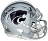 BILL SNYDER & COLLIN KLEIN SIGNED KANSAS STATE WILDCATS SPEED MINI HELMET BAS