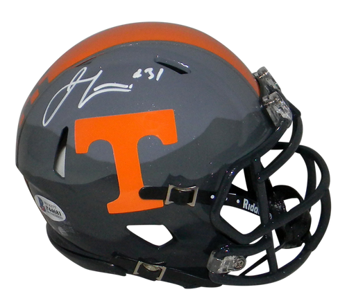 JAMAL LEWIS SIGNED TENNESSEE VOLUNTEERS SMOKY MOUNTAIN SPEED MINI HELMET BECKETT