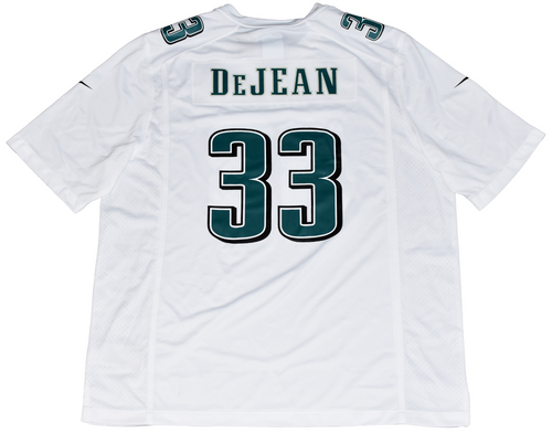 COOPER DEJEAN SIGNED PHILADELPHIA EAGLES #33 SUPER BOWL LIX WHITE NIKE JERSEY