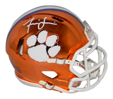 ISAIAH SIMMONS AUTOGRAPHED SIGNED CLEMSON TIGERS CHROME SPEED MINI HELMET JSA