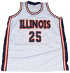NICK ANDERSON AUTOGRAPHED ILLINOIS ILLINI #25 BASKETBALL JERSEY BECKETT