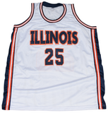 NICK ANDERSON AUTOGRAPHED ILLINOIS ILLINI #25 BASKETBALL JERSEY BECKETT