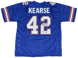 JEVON KEARSE AUTOGRAPHED FLORIDA GATORS #42 BLUE JERSEY W/ THE FREAK