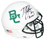 ROBERT GRIFFIN III RG3 SIGNED BAYLOR BEARS WHITE MINI HELMET BECKETT W/ HEISMAN