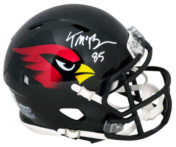 TREY McBRIDE SIGNED ARIZONA CARDINALS 2022 BLACK SPEED MINI HELMET BECKETT