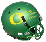 MEL RENFRO AUTOGRAPHED SIGNED OREGON DUCKS APPLE GREEN FULL SIZE HELMET TRISTAR