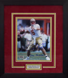 CHRIS WEINKE SIGNED FLORIDA STATE SEMINOLES 8x10 FRAMED PHOTO W/ 2000 HEISMAN
