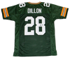 AJ DILLON AUTOGRAPHED SIGNED GREEN BAY PACKERS #28 GREEN JERSEY BECKETT
