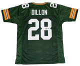 AJ DILLON AUTOGRAPHED SIGNED GREEN BAY PACKERS #28 GREEN JERSEY BECKETT