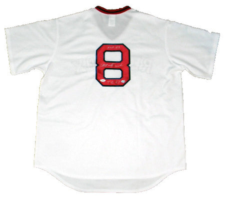BARRY LARKIN SIGNED MICHIGAN WOLVERINES #16 NAVY BASEBALL JERSEY COA