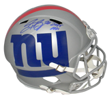 SAQUON BARKLEY SIGNED NEW YORK GIANTS AMP FULL SIZE SPEED HELMET W/ 2018 OROY