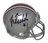 JUSTIN FIELDS SIGNED AUTOGRAPHED OHIO STATE BUCKEYES MINI HELMET BECKETT