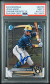 JESUS MADE SIGNED 2025 BOWMAN CHROME PROSPECTS 1ST ROOKIE RC PSA 9 AUTO 10