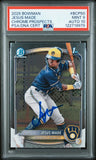 JESUS MADE SIGNED 2025 BOWMAN CHROME PROSPECTS 1ST ROOKIE RC PSA 9 AUTO 10