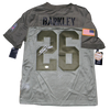 SAQUON BARKLEY SIGNED NEW YORK GIANTS SALUTE TO SERVICE NIKE LIMITED JERSEY BAS