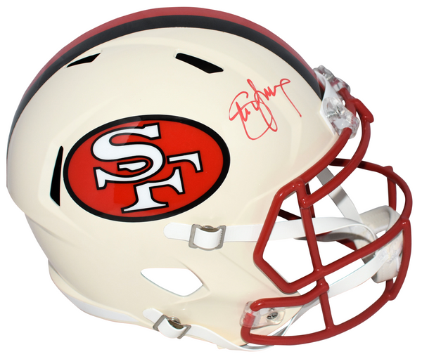 STEVE YOUNG SIGNED SAN FRANCISCO 49ERS RETRO FULL SIZE SPEED HELMET BECKETT