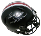 RANDY GRADISHAR SIGNED AUTOGRAPHED OHIO STATE BUCKEYES F/S BLACK SPEED HELMET