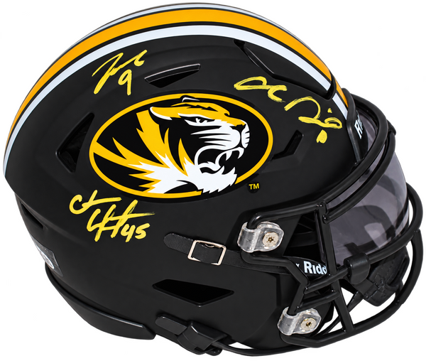 CHASE DANIEL JEREMY MACLIN COFFMAN SIGNED MISSOURI TIGERS SPEEDFLEX MIDI HELMET
